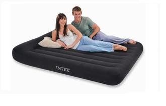 Надувной матрас Pillow Classic Bed 152х203х23см с насосом 220В Intex 66781