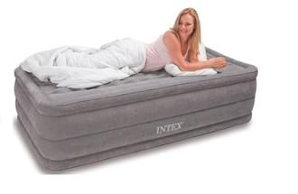 Надувная кровать Ultra Plush Bed со встроенным насосом 220В 99х191х46см Intex 67952