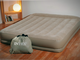 Надувная кровать Pillow Rest Mid-Rise Bed со встроенным насосом 220В 152х203х38см Intex 67748