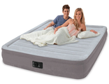 Надувная кровать Comfort-Plush (with Fiber-Tech) со встроенным насосом 220В 137х191х33см Intex 67768