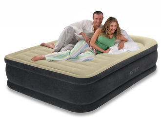 Надувная кровать Premium Comfort Airbed со встроенным насосом 220В 152х203х33см Intex 64404