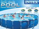 Круглый каркасный бассейн Metal Frame Pools 732х132см Intex 28262