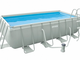 Прямоугольный каркасный бассейн Ultra Frame Rectangular Pools 400х200х100см Intex 28350