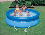 Круглый бассейн с верхним надувным кольцом Easy Set Pools 305х76см + фильтрующий насос (1250л/ч) Intex 28122