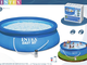 Круглый бассейн с верхним надувным кольцом Easy Set Pools 457х91см + фильтрующий насос (3785л/ч) Intex 28162