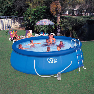 Круглый бассейн с верхним надувным кольцом Easy Set Pools 457х122см Intex 26168