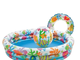 Надувной детский бассейн Fishbowl 132х28см + мяч 51см и круг 51см Intex 59469